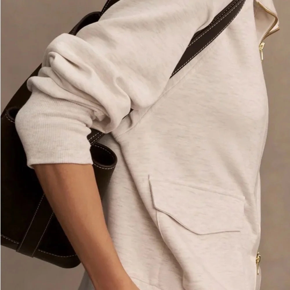 Varley Cream Bomber Jacket - Picture 5 of 5